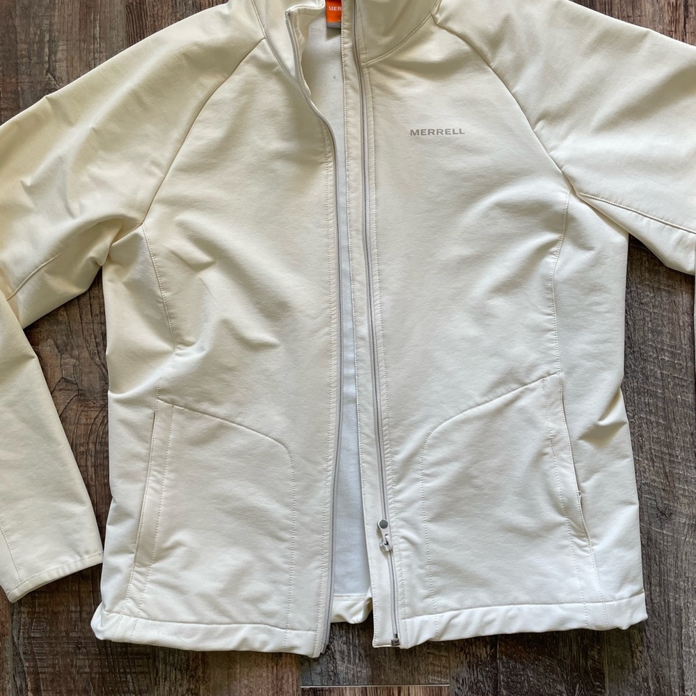 Euc Cream Colored Merrell Jacket, Size M View 2
